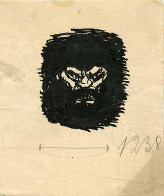 Замирайло Виктор Дмитриевич. Эскиз иллюстрации. Мужской портрет 